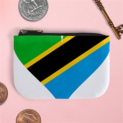 Heart Love Tanzania East Africa Mini Coin Purses by Celenk