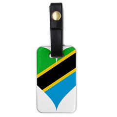 Heart Love Tanzania East Africa Luggage Tags (one Side)  by Celenk