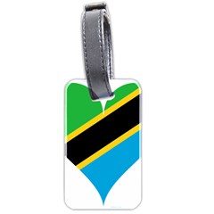 Heart Love Tanzania East Africa Luggage Tags (two Sides) by Celenk