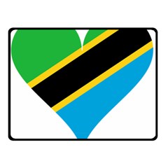 Heart Love Tanzania East Africa Double Sided Fleece Blanket (small)  by Celenk