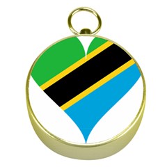 Heart Love Tanzania East Africa Gold Compasses