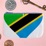 Heart Love Tanzania East Africa Large Coin Purse Front