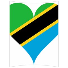 Heart Love Tanzania East Africa Back Support Cushion by Celenk