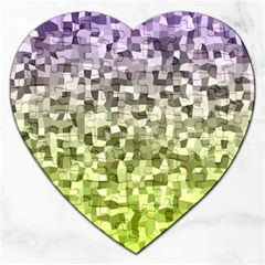 Irregular Rectangle Square Mosaic Jigsaw Puzzle (heart) by Celenk