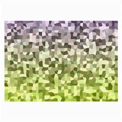 Irregular Rectangle Square Mosaic Large Glasses Cloth (2-side) by Celenk