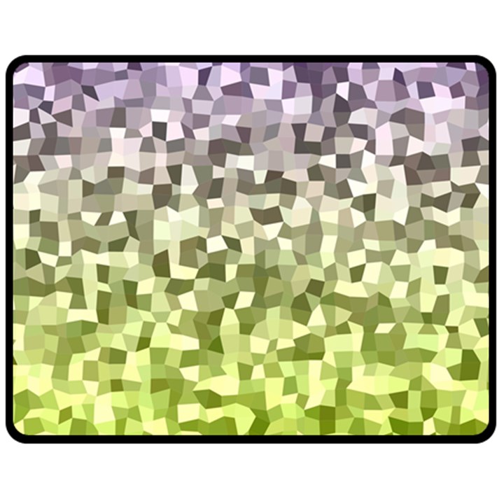 Irregular Rectangle Square Mosaic Fleece Blanket (Medium) 