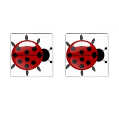 Ladybug Insects Colors Alegre Cufflinks (square) by Celenk