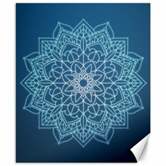 Mandala Floral Ornament Pattern Canvas 8  X 10  by Celenk