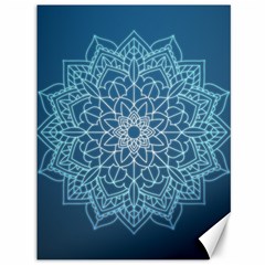 Mandala Floral Ornament Pattern Canvas 36  X 48   by Celenk