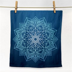 Mandala Floral Ornament Pattern Face Towel by Celenk