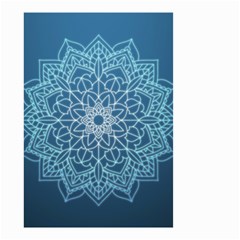 Mandala Floral Ornament Pattern Small Garden Flag (two Sides) by Celenk