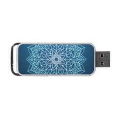 Mandala Floral Ornament Pattern Portable Usb Flash (two Sides) by Celenk