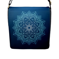 Mandala Floral Ornament Pattern Flap Messenger Bag (l)  by Celenk