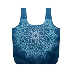 Mandala Floral Ornament Pattern Full Print Recycle Bags (m)  by Celenk