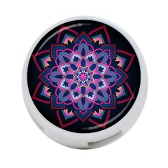 Mandala Circular Pattern 4-port Usb Hub (two Sides)  by Celenk