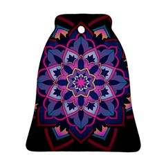 Mandala Circular Pattern Bell Ornament (two Sides)