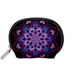 Mandala Circular Pattern Accessory Pouches (small)  by Celenk