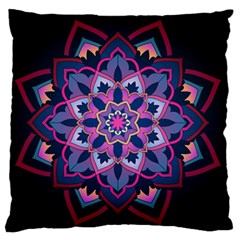 Mandala Circular Pattern Standard Flano Cushion Case (one Side)