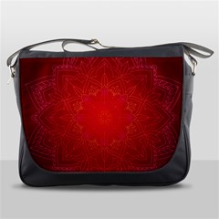 Mandala Ornament Floral Pattern Messenger Bags by Celenk