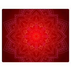 Mandala Ornament Floral Pattern Double Sided Flano Blanket (medium)  by Celenk