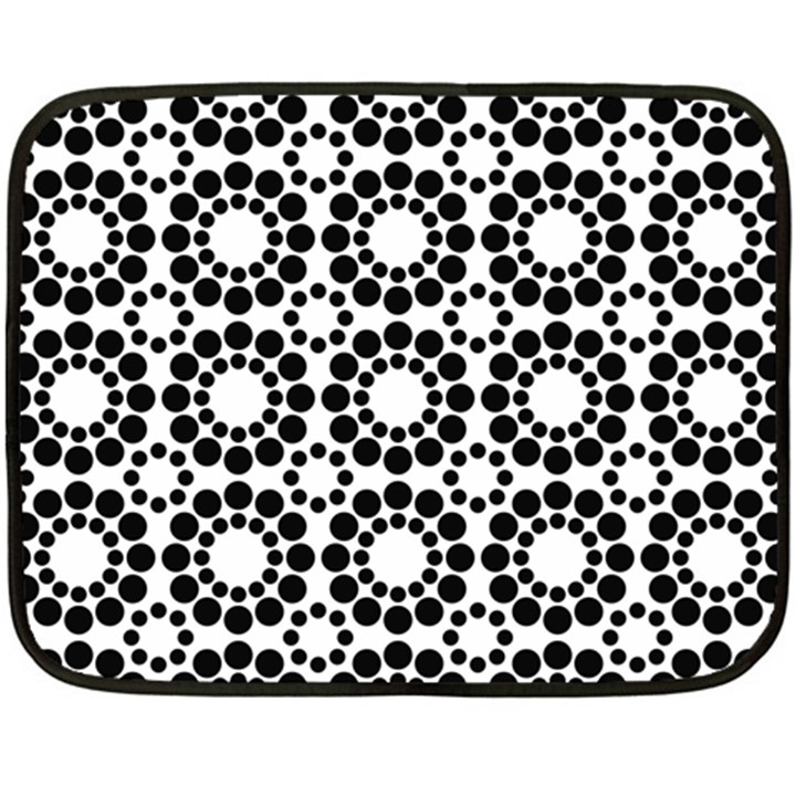 Pattern Seamless Monochrome Fleece Blanket (Mini)