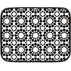 Pattern Seamless Monochrome Double Sided Fleece Blanket (mini)  by Celenk