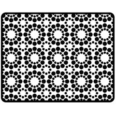 Pattern Seamless Monochrome Fleece Blanket (medium)  by Celenk