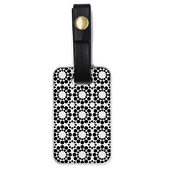 Pattern Seamless Monochrome Luggage Tags (one Side)  by Celenk