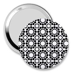 Pattern Seamless Monochrome 3  Handbag Mirrors