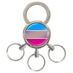 Pattern Template Banner Background 3-Ring Key Chains Front