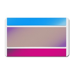 Pattern Template Banner Background Magnet (rectangular) by Celenk