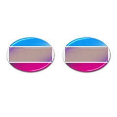 Pattern Template Banner Background Cufflinks (oval) by Celenk