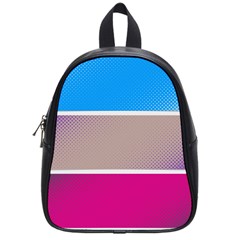 Pattern Template Banner Background School Bag (small) by Celenk