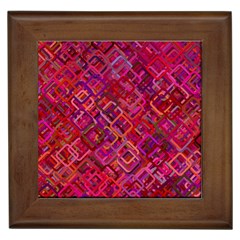 Pattern Background Square Modern Framed Tiles