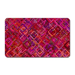 Pattern Background Square Modern Magnet (rectangular)