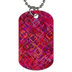 Pattern Background Square Modern Dog Tag (one Side) by Celenk