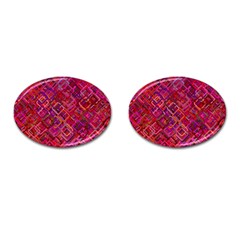 Pattern Background Square Modern Cufflinks (oval) by Celenk