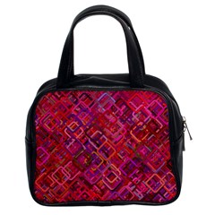 Pattern Background Square Modern Classic Handbags (2 Sides) by Celenk