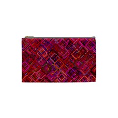 Pattern Background Square Modern Cosmetic Bag (small)  by Celenk