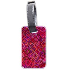 Pattern Background Square Modern Luggage Tags (two Sides) by Celenk