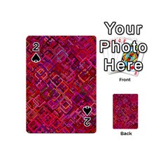 Pattern Background Square Modern Playing Cards 54 (mini)  by Celenk