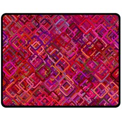 Pattern Background Square Modern Double Sided Fleece Blanket (medium)  by Celenk