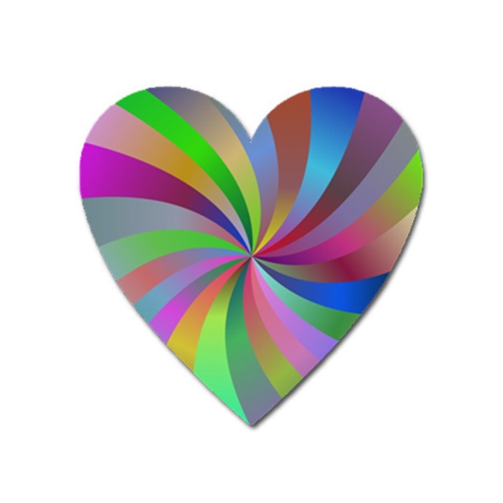 Spiral Background Design Swirl Heart Magnet