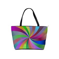 Spiral Background Design Swirl Shoulder Handbags by Celenk