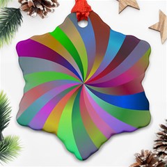 Spiral Background Design Swirl Ornament (snowflake)