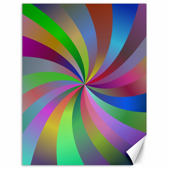 Spiral Background Design Swirl Canvas 18  x 24  