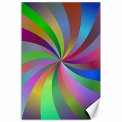 Spiral Background Design Swirl Canvas 24  X 36  by Celenk