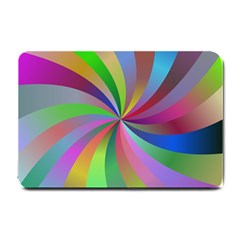 Spiral Background Design Swirl Small Doormat  by Celenk