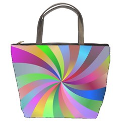 Spiral Background Design Swirl Bucket Bags by Celenk