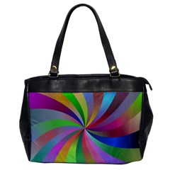 Spiral Background Design Swirl Office Handbags by Celenk